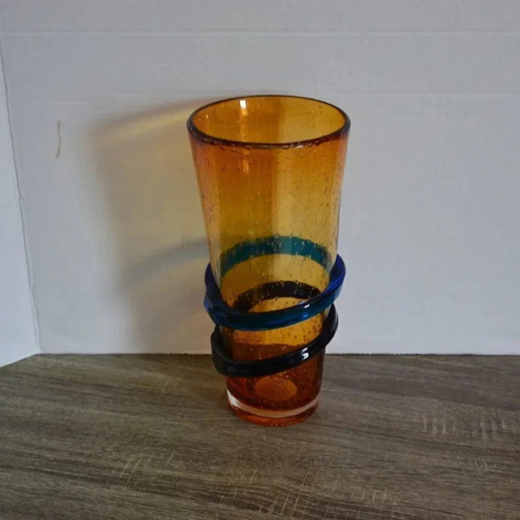 Large Art Glass Vase - Picture 2 of 6